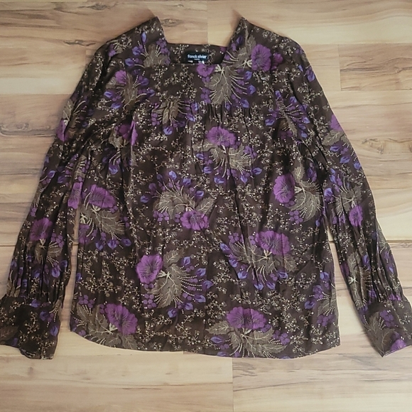 Vintage 70s 80s  Franck Olivier Designer Blouse S - Picture 3 of 11